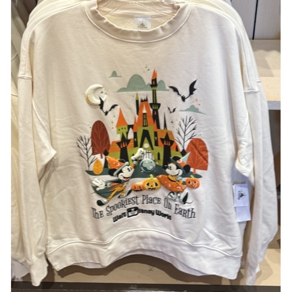 Disney Parks 2025 Halloween‎ Mickey Minnie Sweatshirt XLarge WDW Spookiest Place